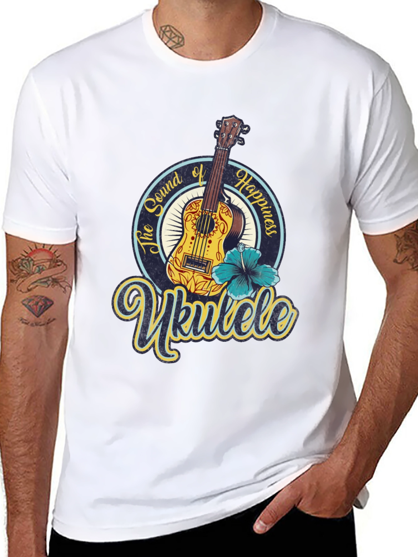 Ukulele Sound of Happiness Graphic Tee