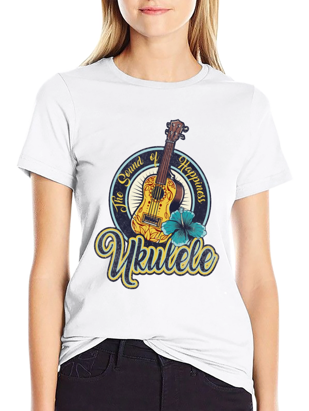 Ukulele Sound of Happiness Graphic Tee