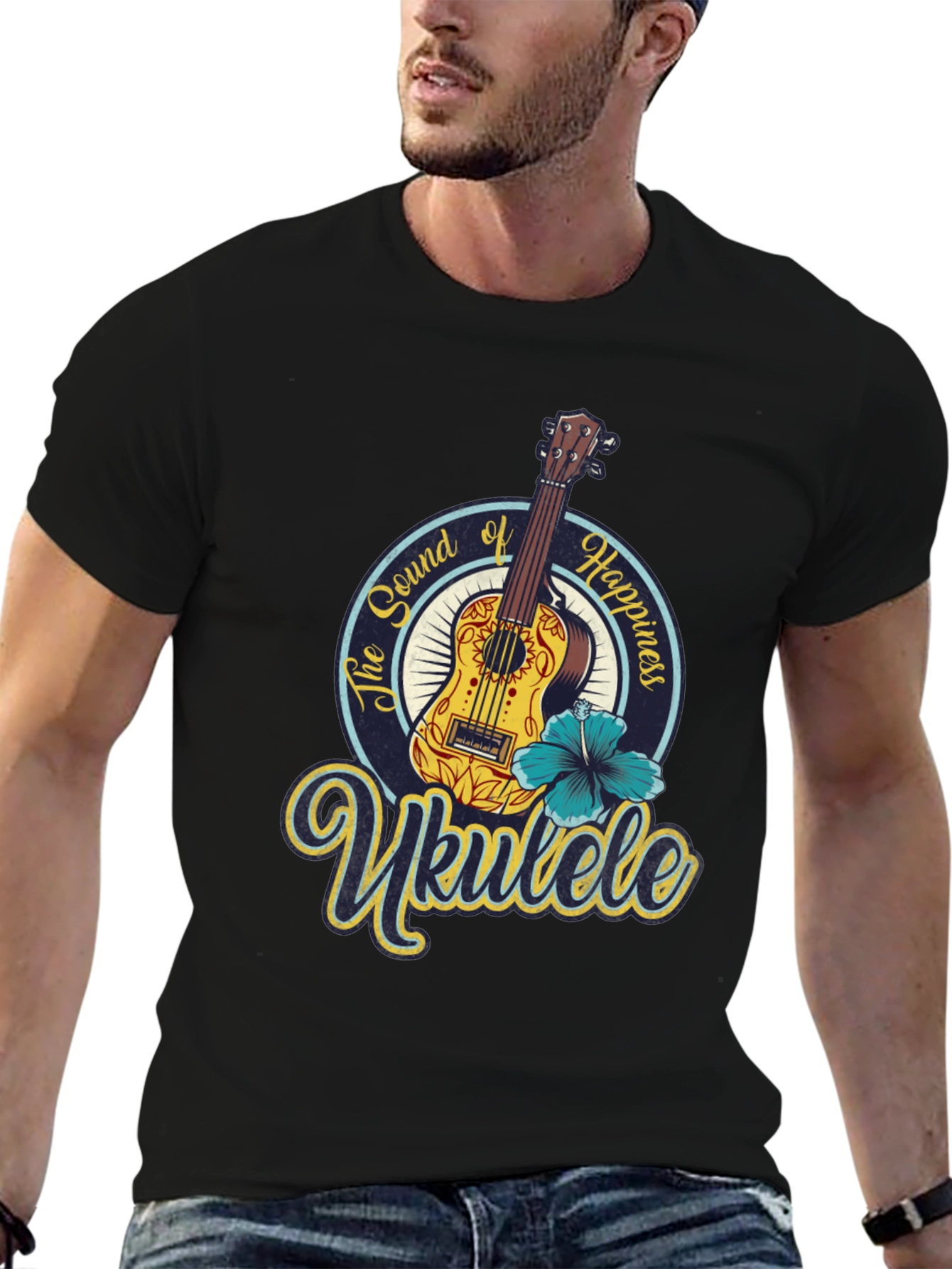 Ukulele Sound of Happiness Graphic Tee