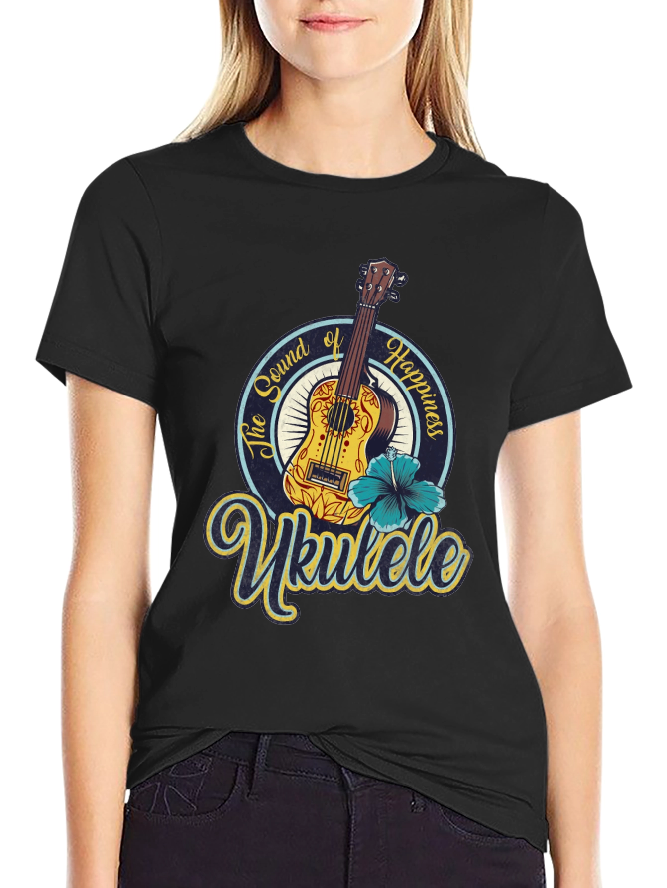 Ukulele Sound of Happiness Graphic Tee