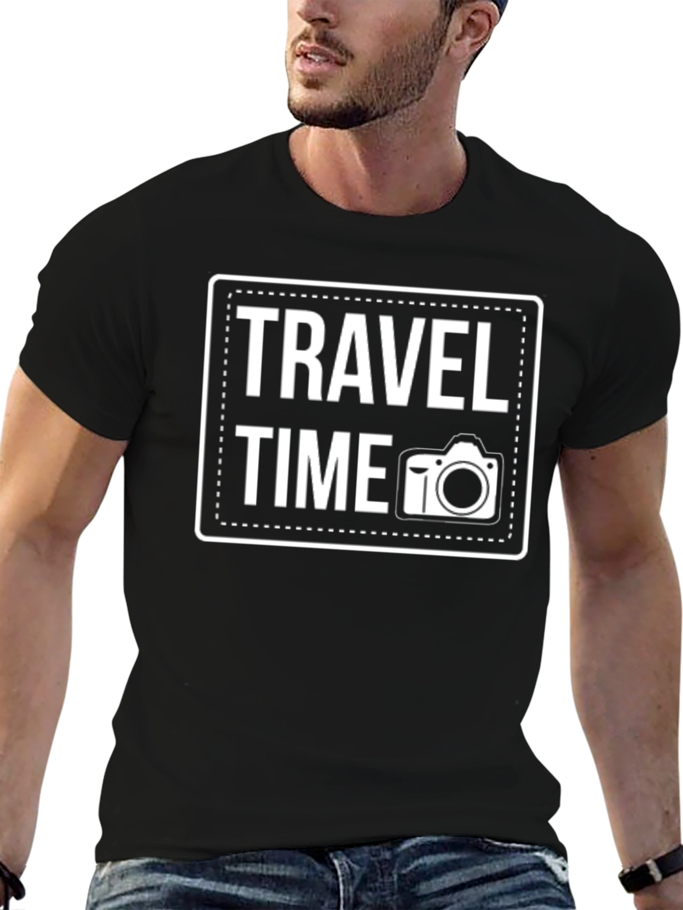 Travel Time Camera Graphic T-Shirt