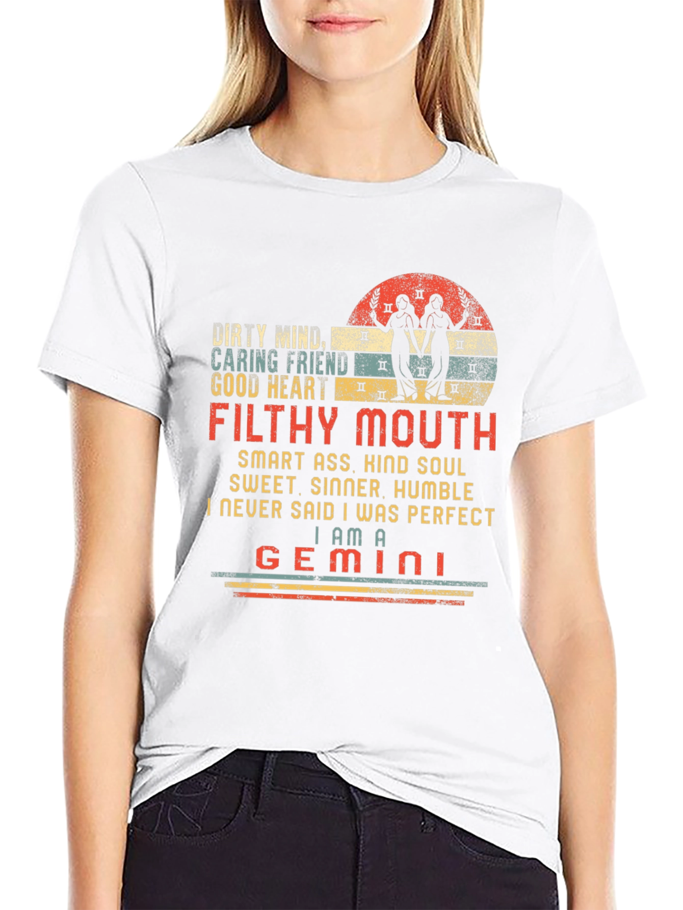Gemini Zodiac Graphic T-Shirt - Filthy Mouth