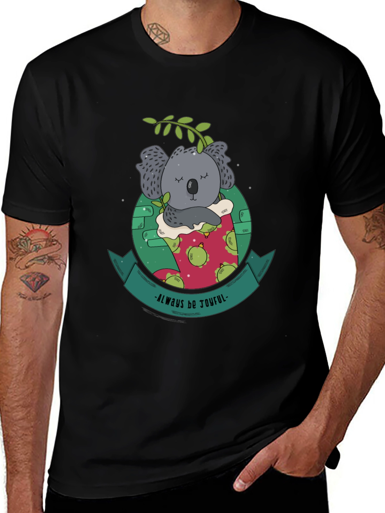 Always Be Joyful Koala Bear Graphic Tee