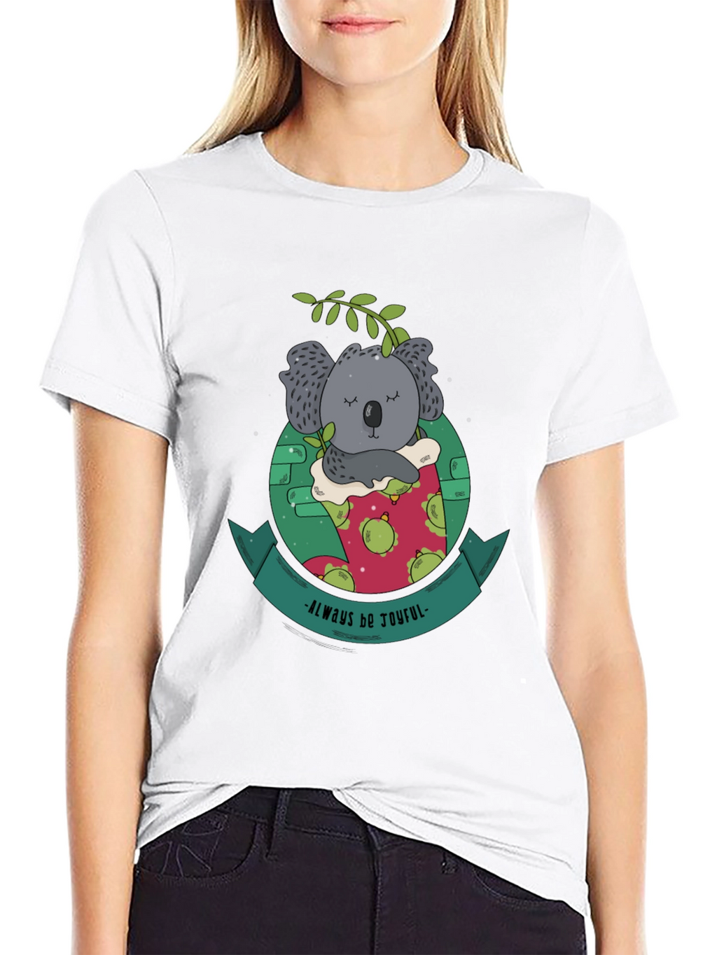 Always Be Joyful Koala Bear Graphic Tee