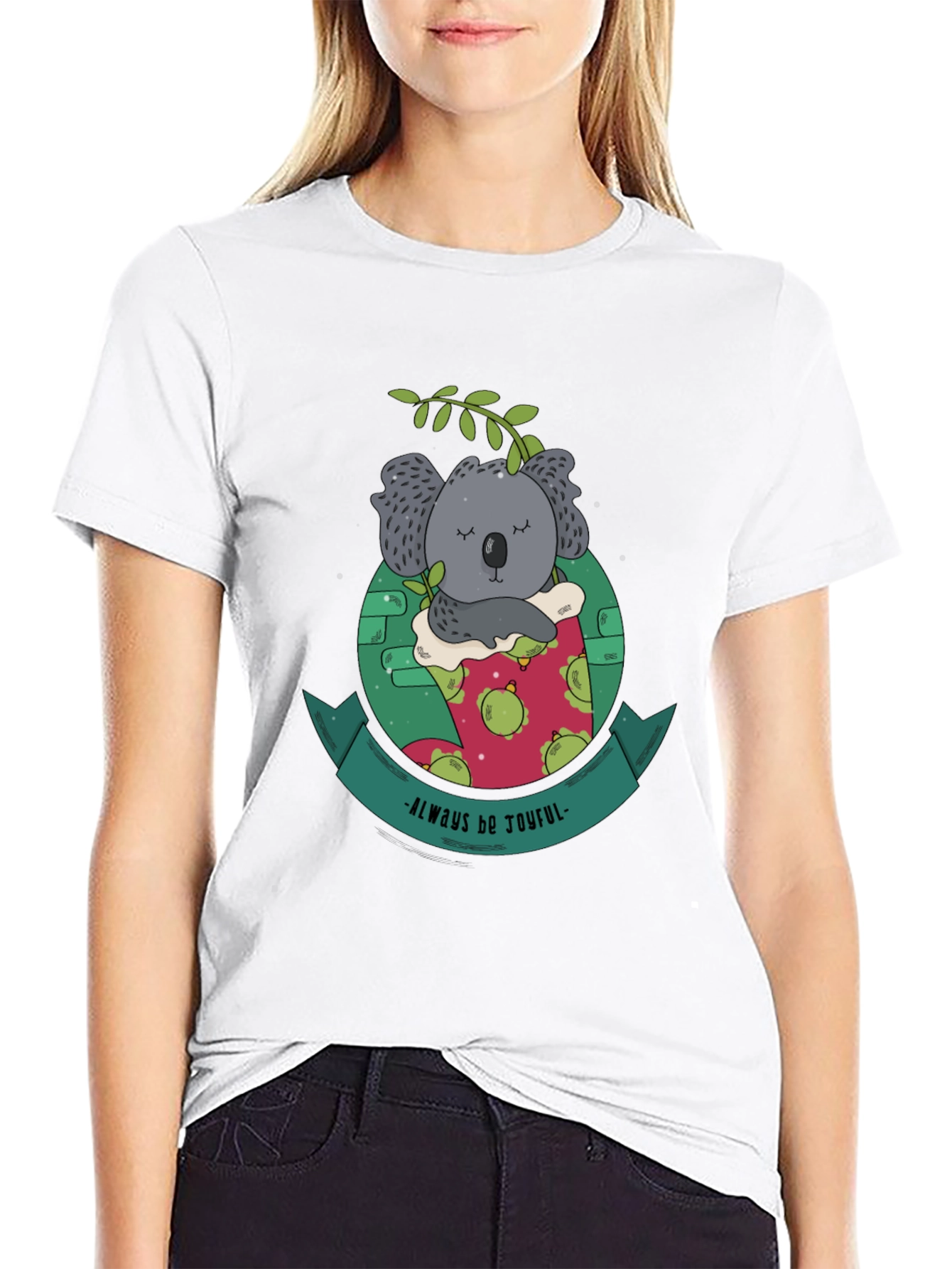 Always Be Joyful Koala Bear Graphic Tee