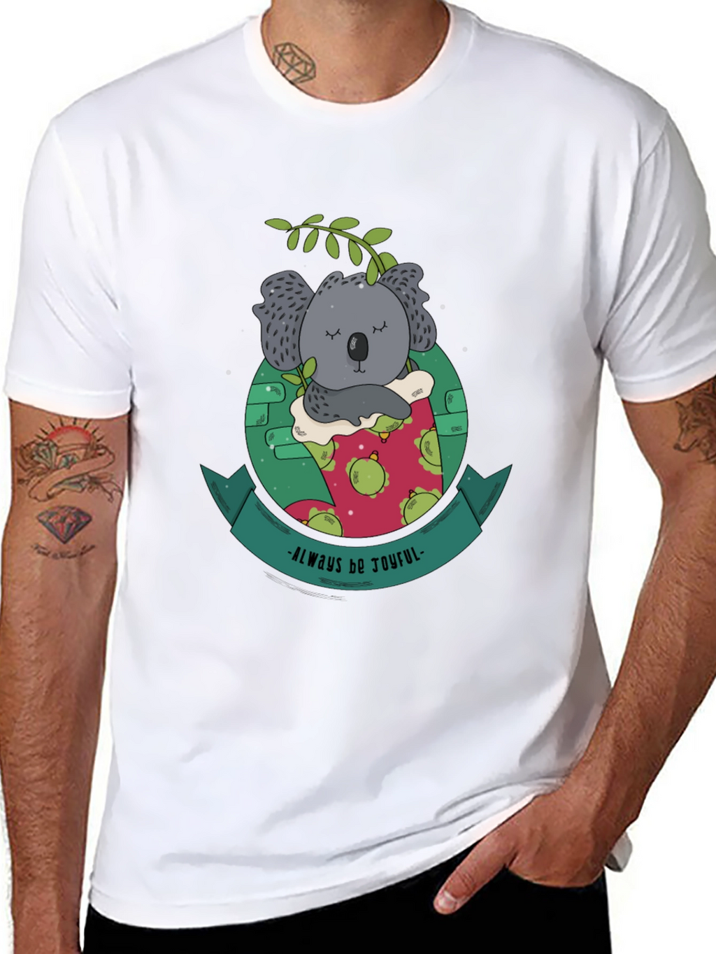 Always Be Joyful Koala Bear Graphic Tee