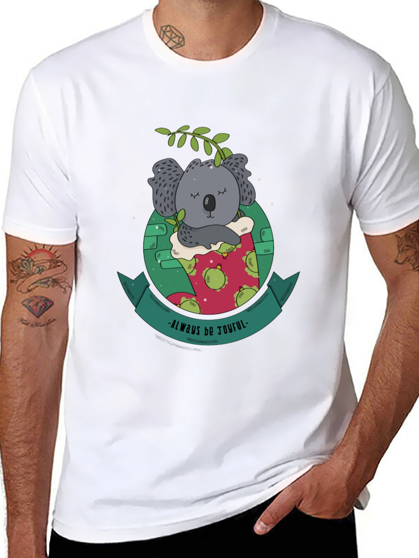 Always Be Joyful Koala Bear Graphic Tee