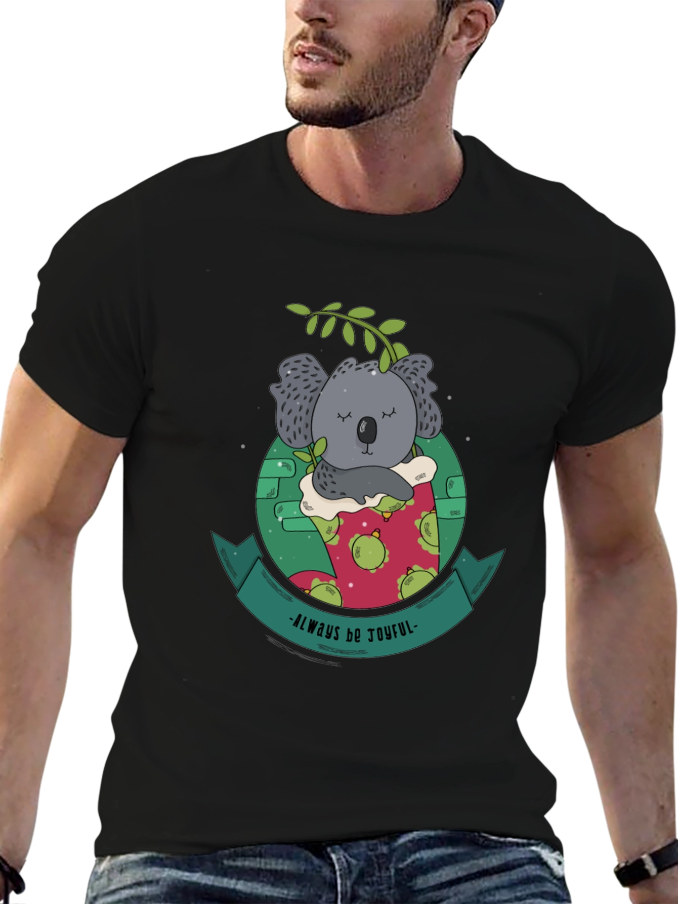 Always Be Joyful Koala Bear Graphic Tee