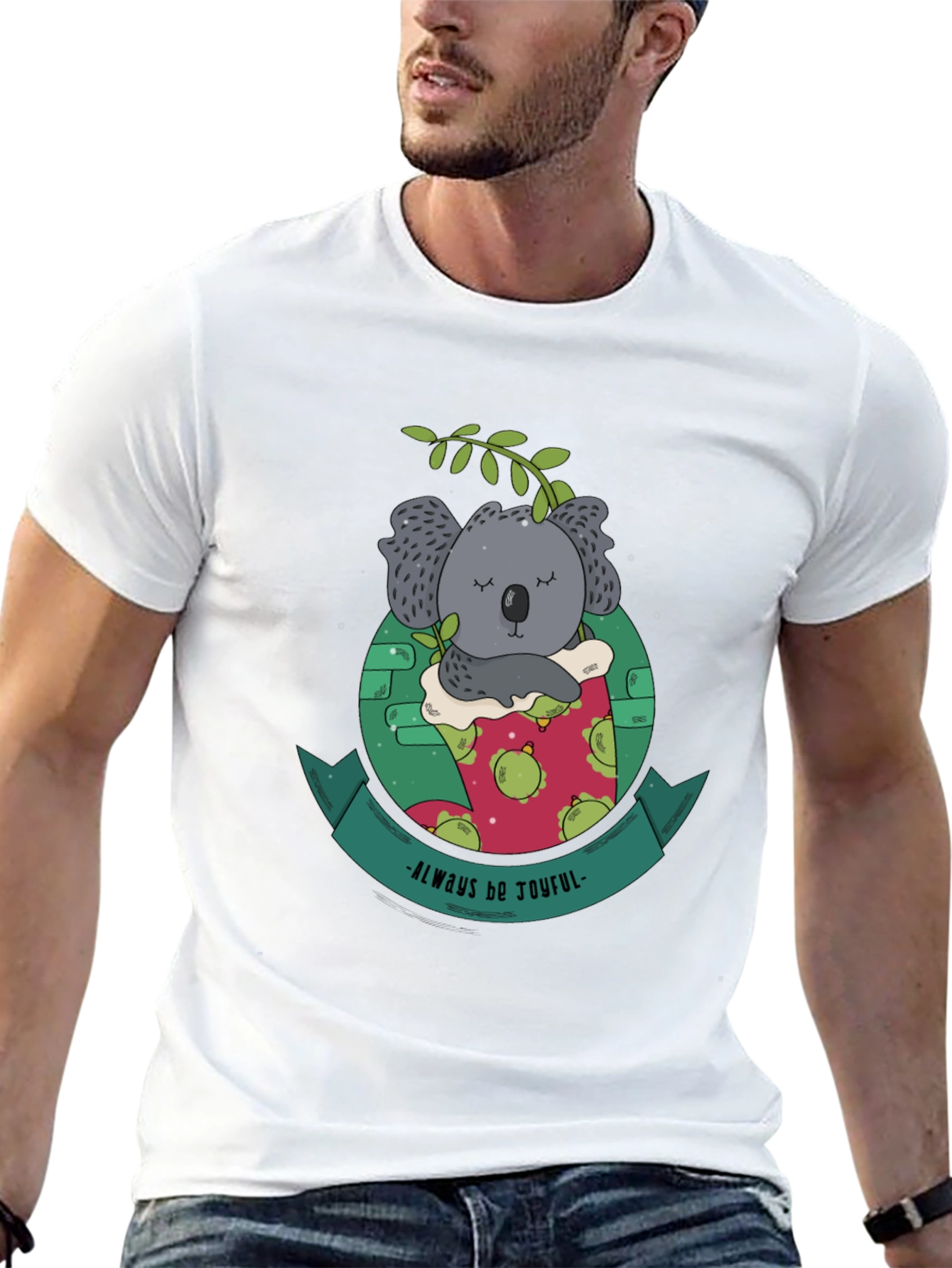 Always Be Joyful Koala Bear Graphic Tee