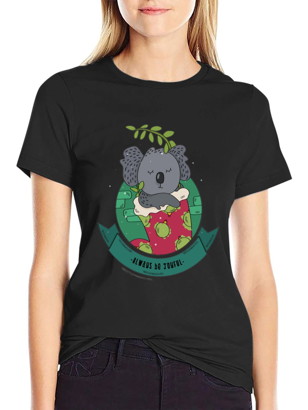 Always Be Joyful Koala Bear Graphic Tee