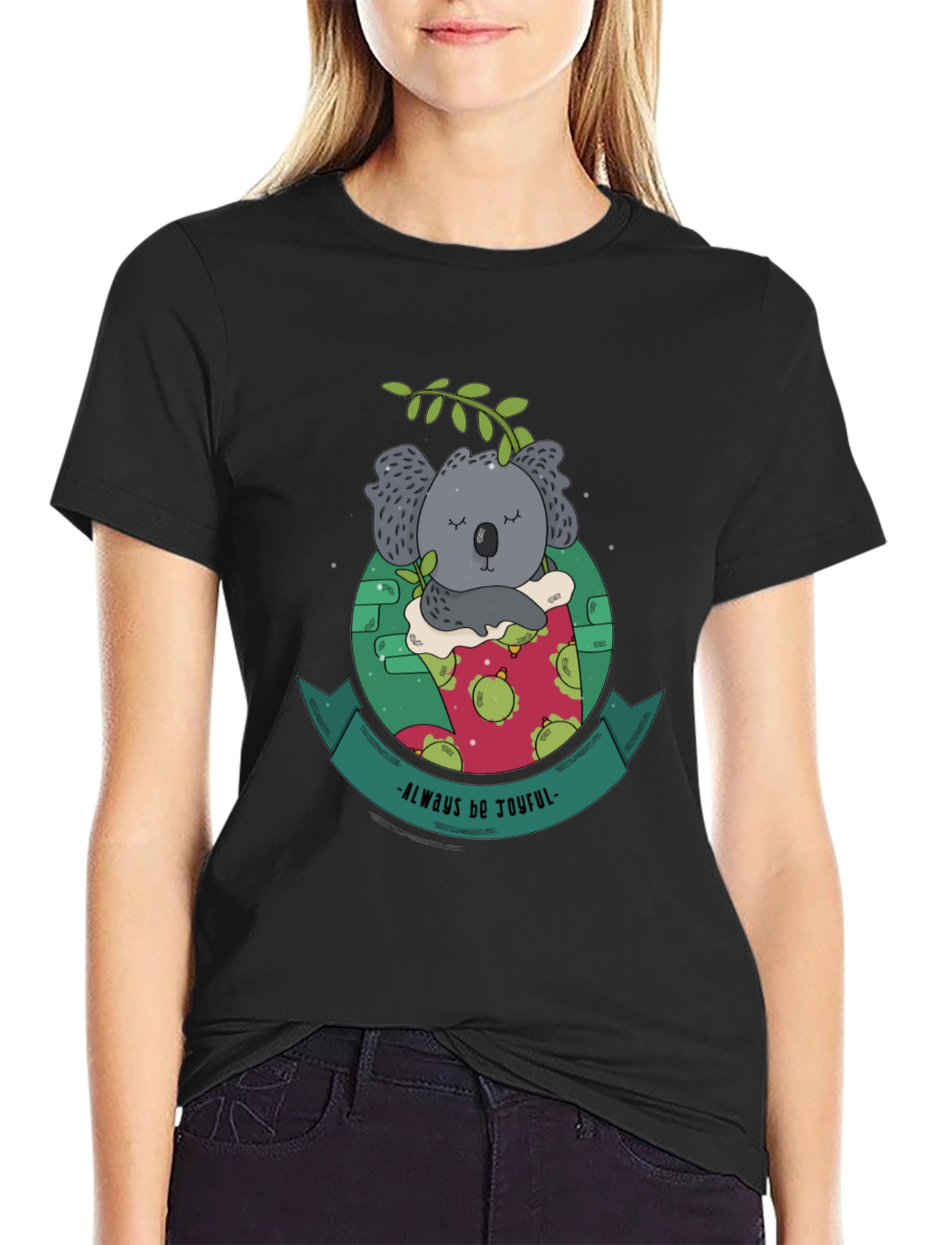 Always Be Joyful Koala Bear Graphic Tee