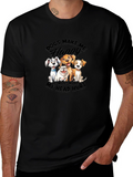 Dogs Make Me Happy T-Shirt | Humor Tee