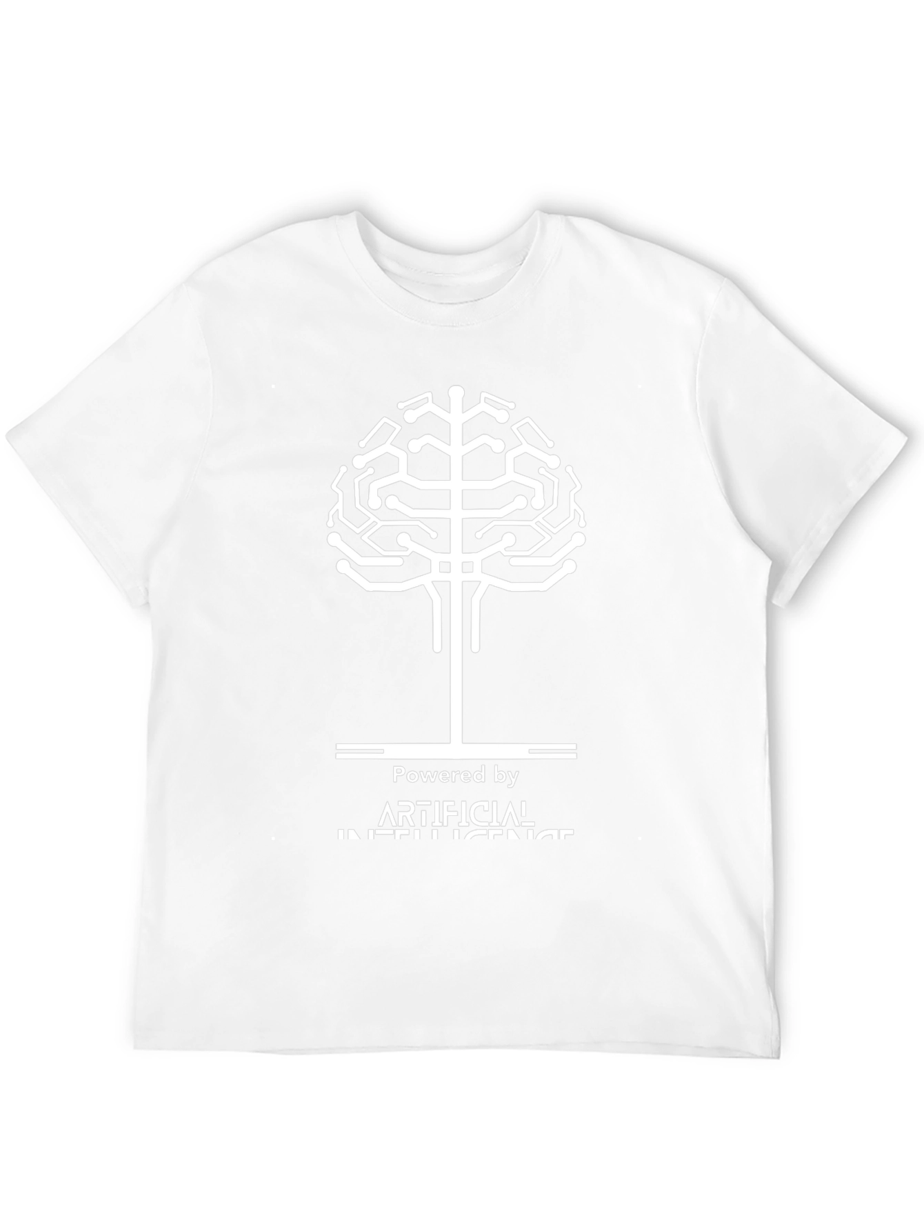 AI Powered Black T-Shirt - Artificial Intelligence Design