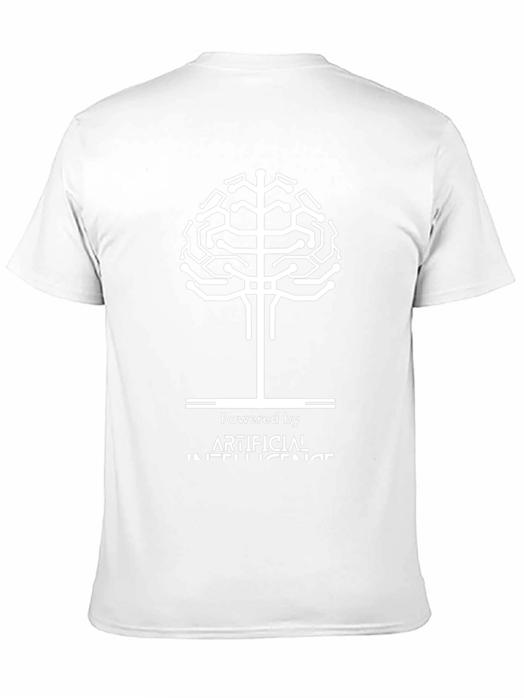 AI Powered Black T-Shirt - Artificial Intelligence Design
