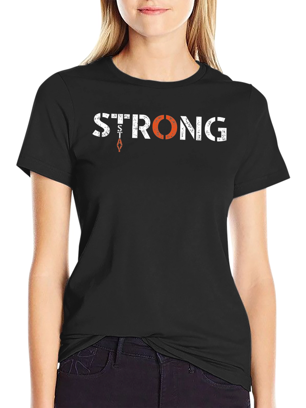 Mens Strong Graphic Tee - Black