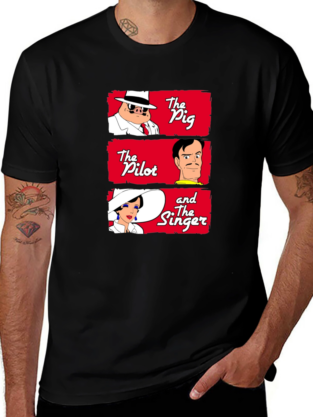 Talespin The Pig The Pilot and The Singer T-Shirt