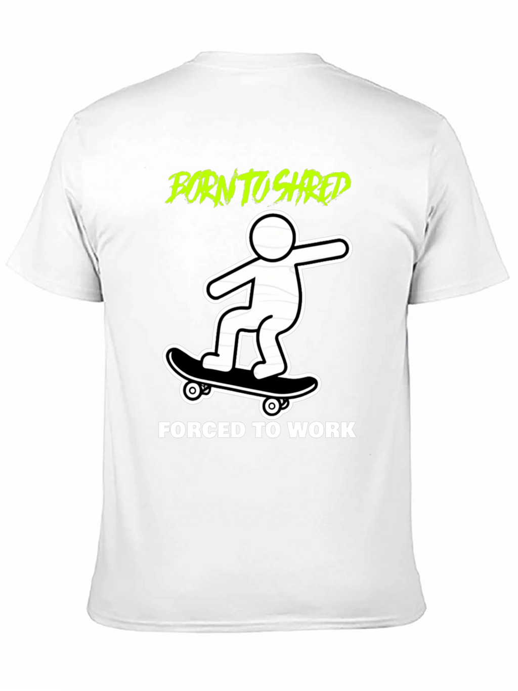 Born to Shred Skateboard Graphic Tee