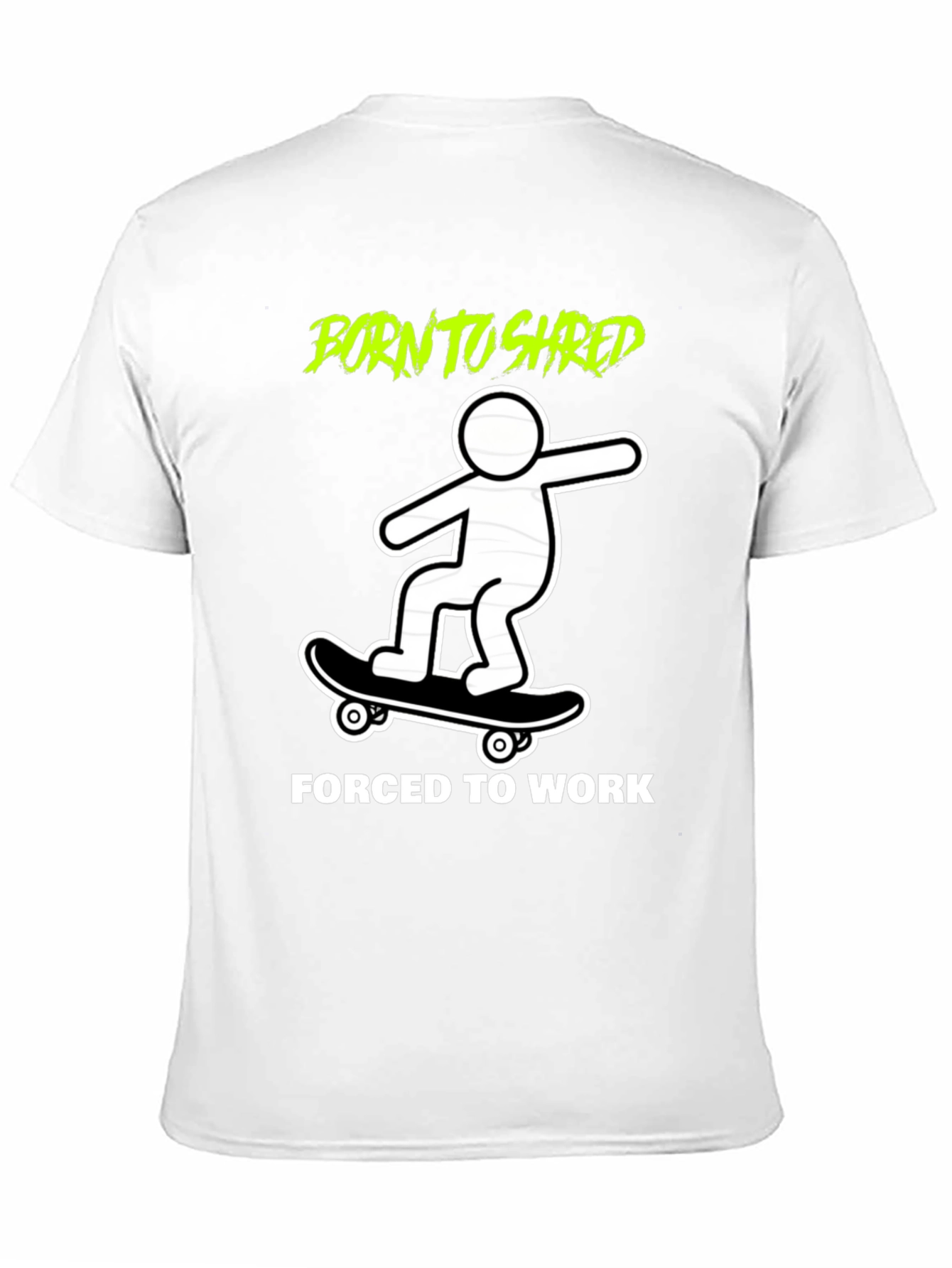 Born to Shred Skateboard Graphic Tee