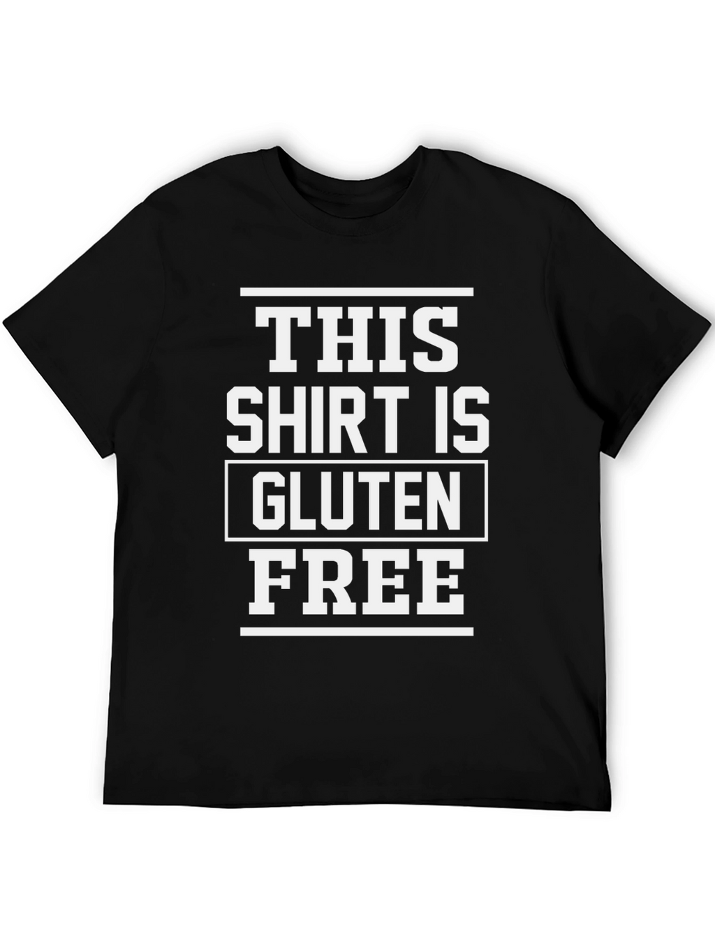 Gluten Free T-Shirt - Black Graphic Tee