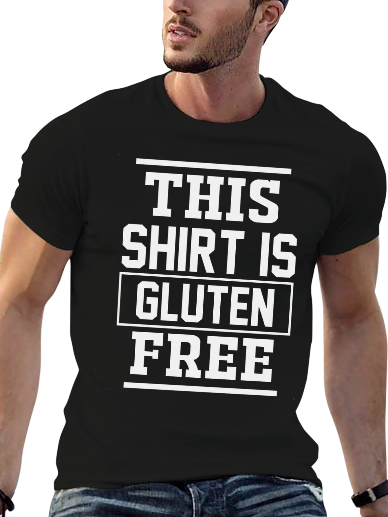 Gluten Free T-Shirt - Black Graphic Tee