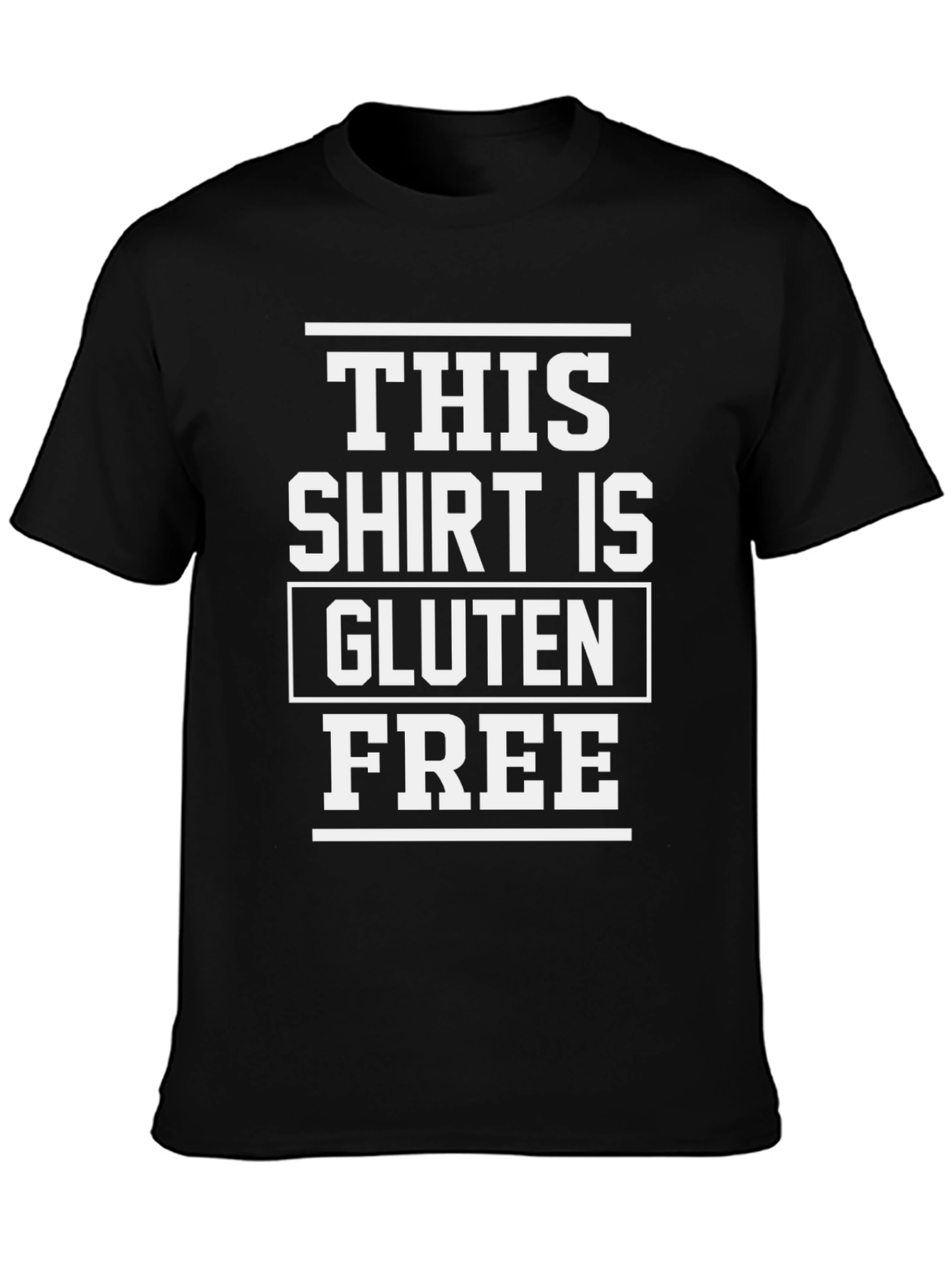 Gluten Free T-Shirt - Black Graphic Tee
