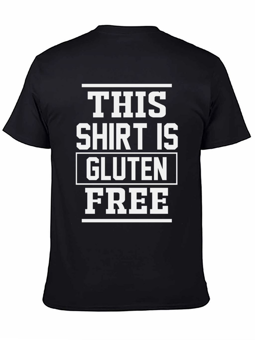 Gluten Free T-Shirt - Black Graphic Tee