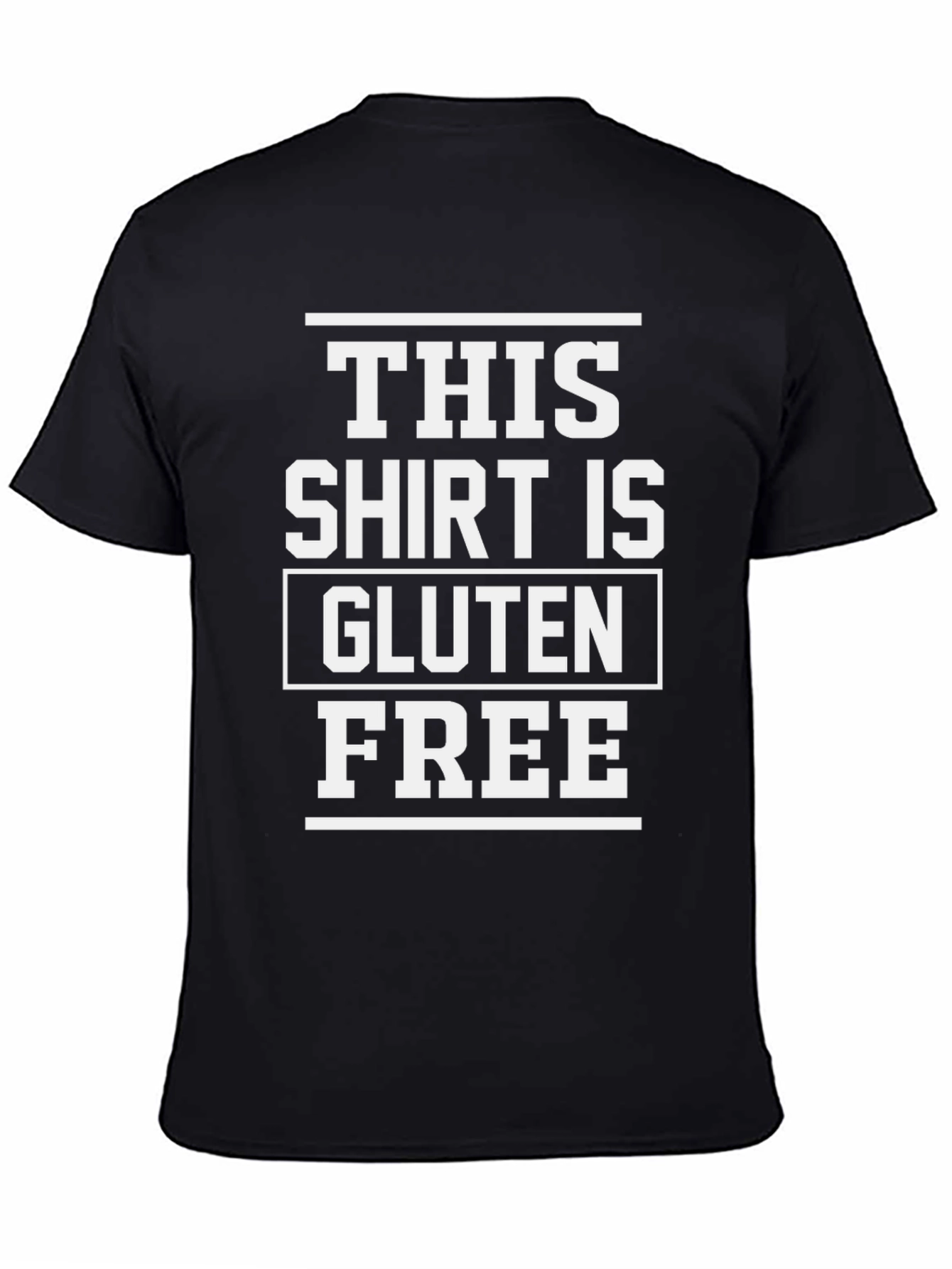 Gluten Free T-Shirt - Black Graphic Tee