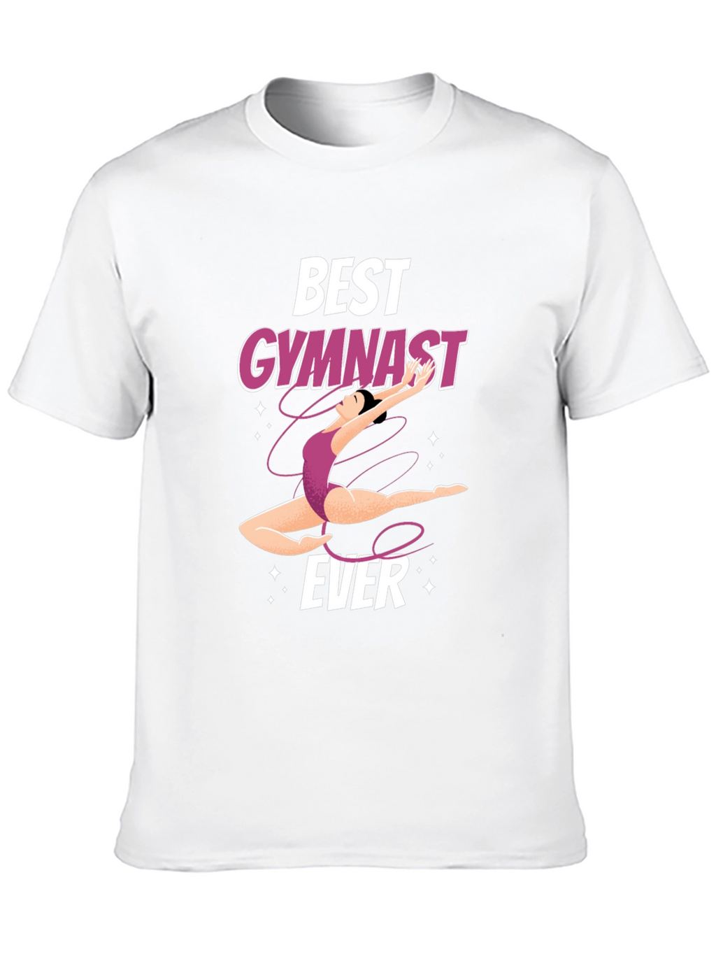 Best Gymnast Ever Black Graphic Tee Shirt
