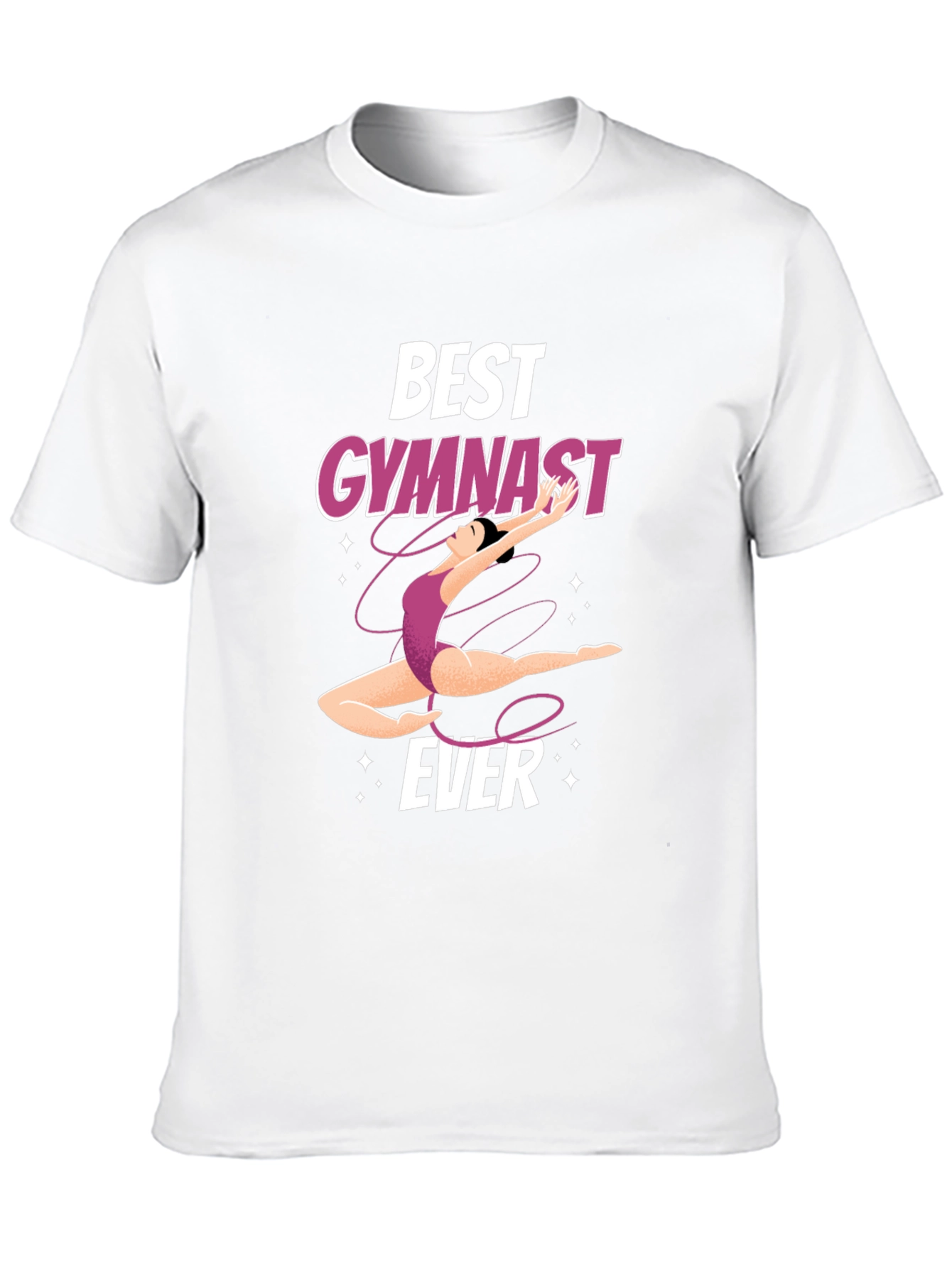 Best Gymnast Ever Black Graphic Tee Shirt