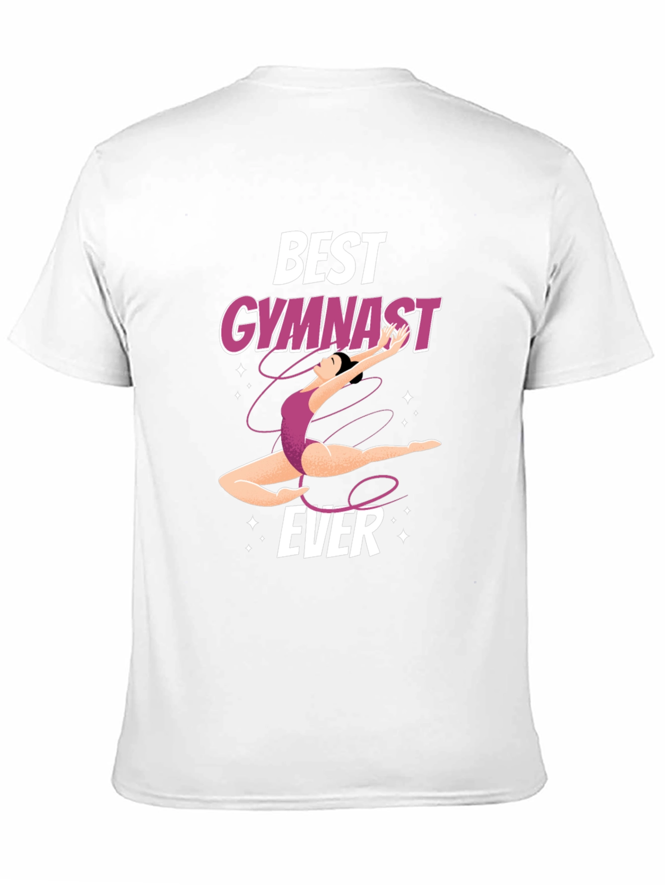 Best Gymnast Ever Black Graphic Tee Shirt