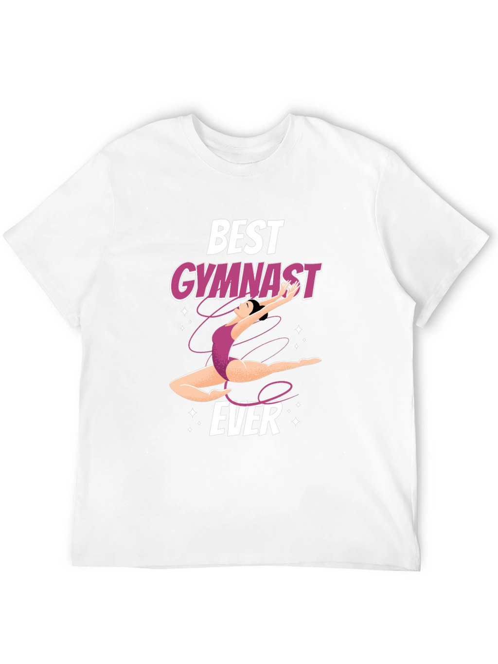 Best Gymnast Ever Black Graphic Tee Shirt