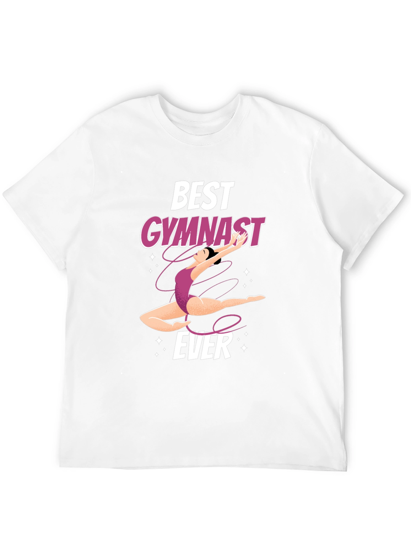 Best Gymnast Ever Black Graphic Tee Shirt