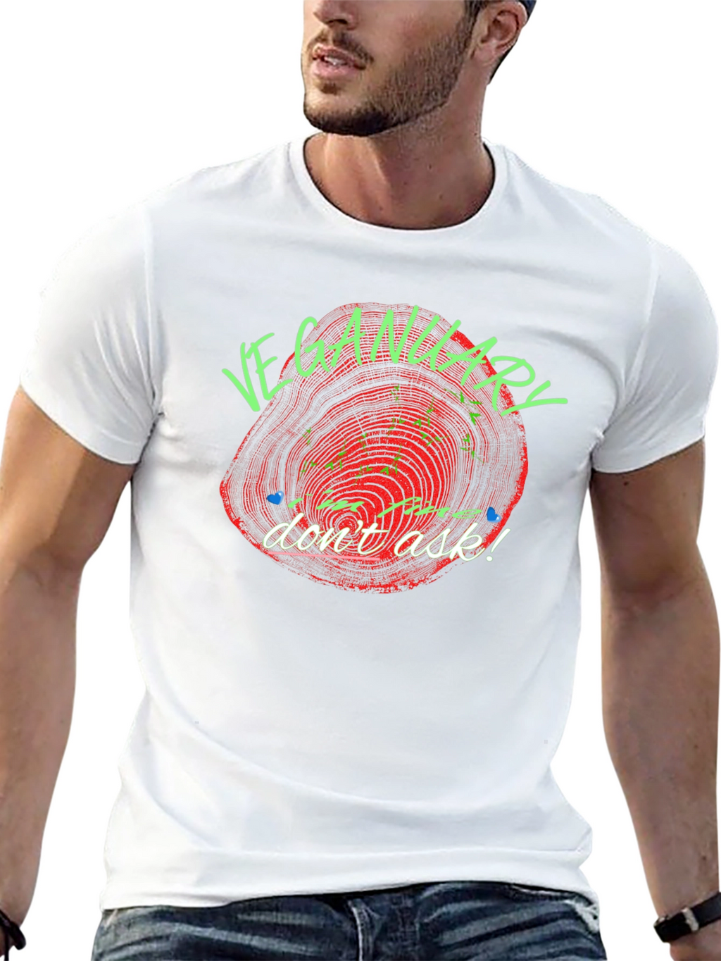 Veganuary T-Shirt - Im Fine Dont Ask