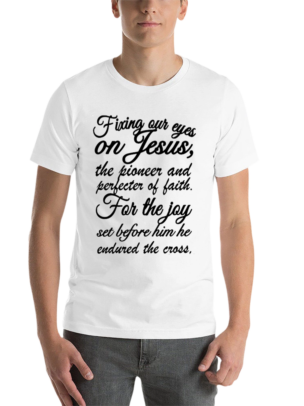 Fixing Our Eyes on Jesus Black T-Shirt