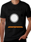 Hunger is the Best Sauce Black T-Shirt