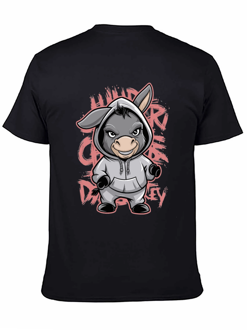 Cartoon Donkey Hoodie T-Shirt