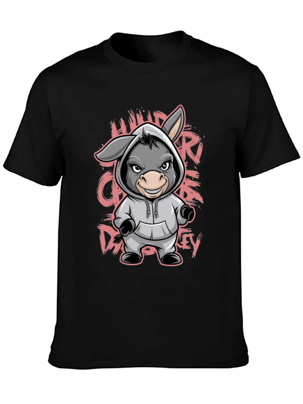 Cartoon Donkey Hoodie T-Shirt