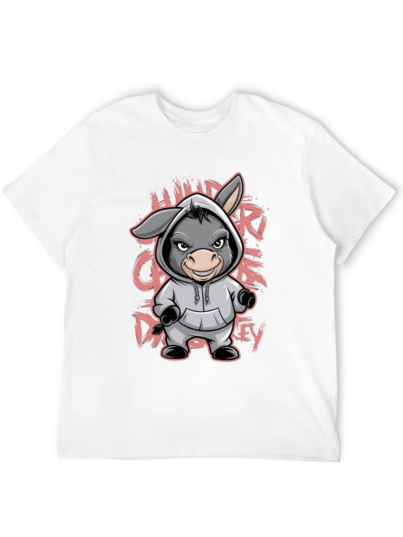 Cartoon Donkey Hoodie T-Shirt