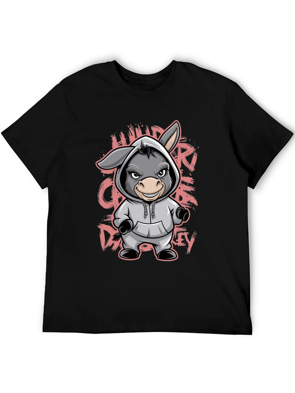 Cartoon Donkey Hoodie T-Shirt