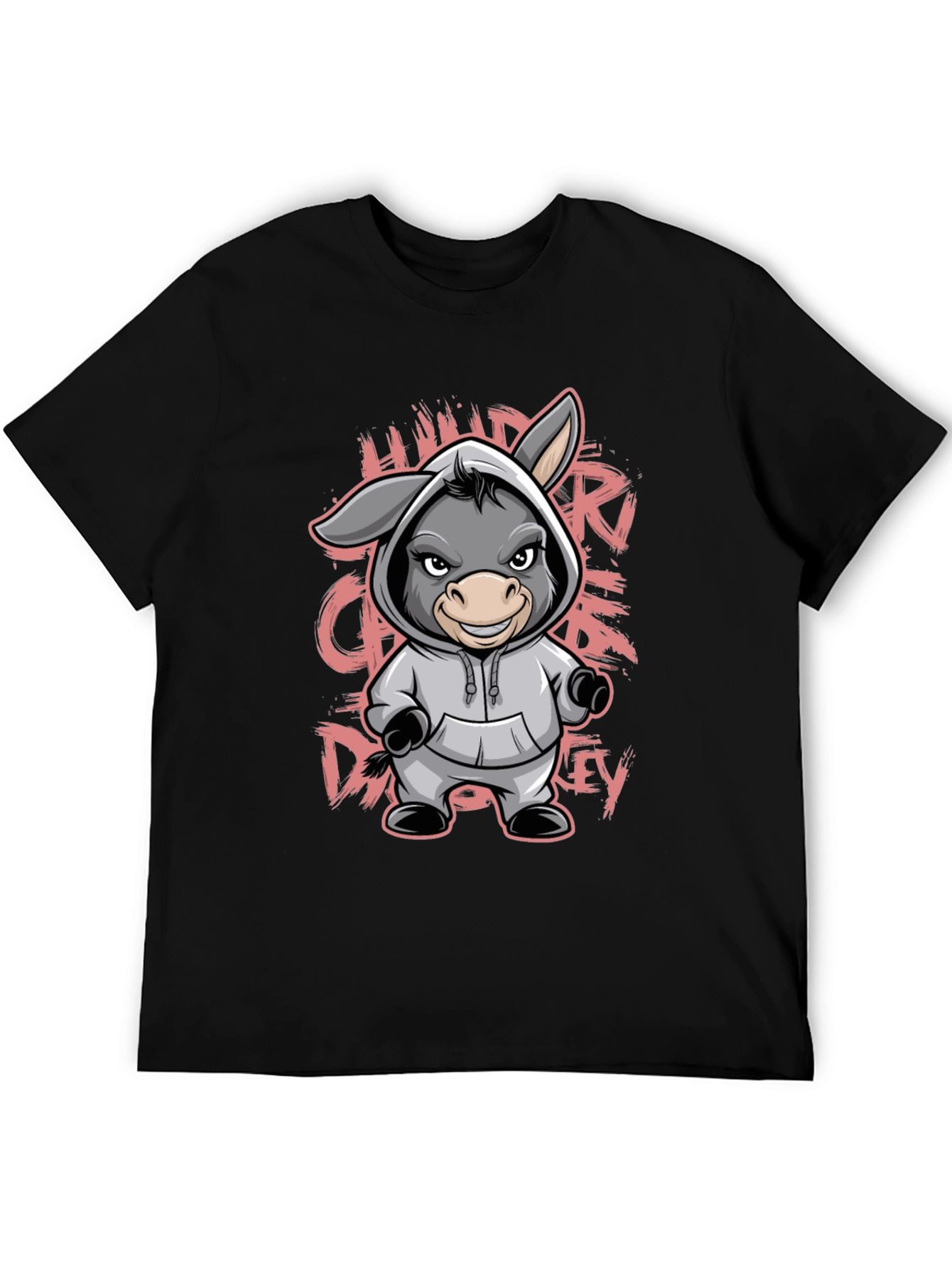 Cartoon Donkey Hoodie T-Shirt