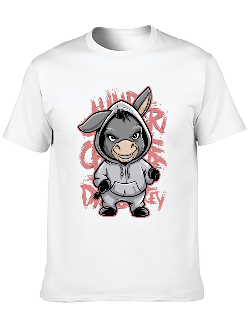 Cartoon Donkey Hoodie T-Shirt