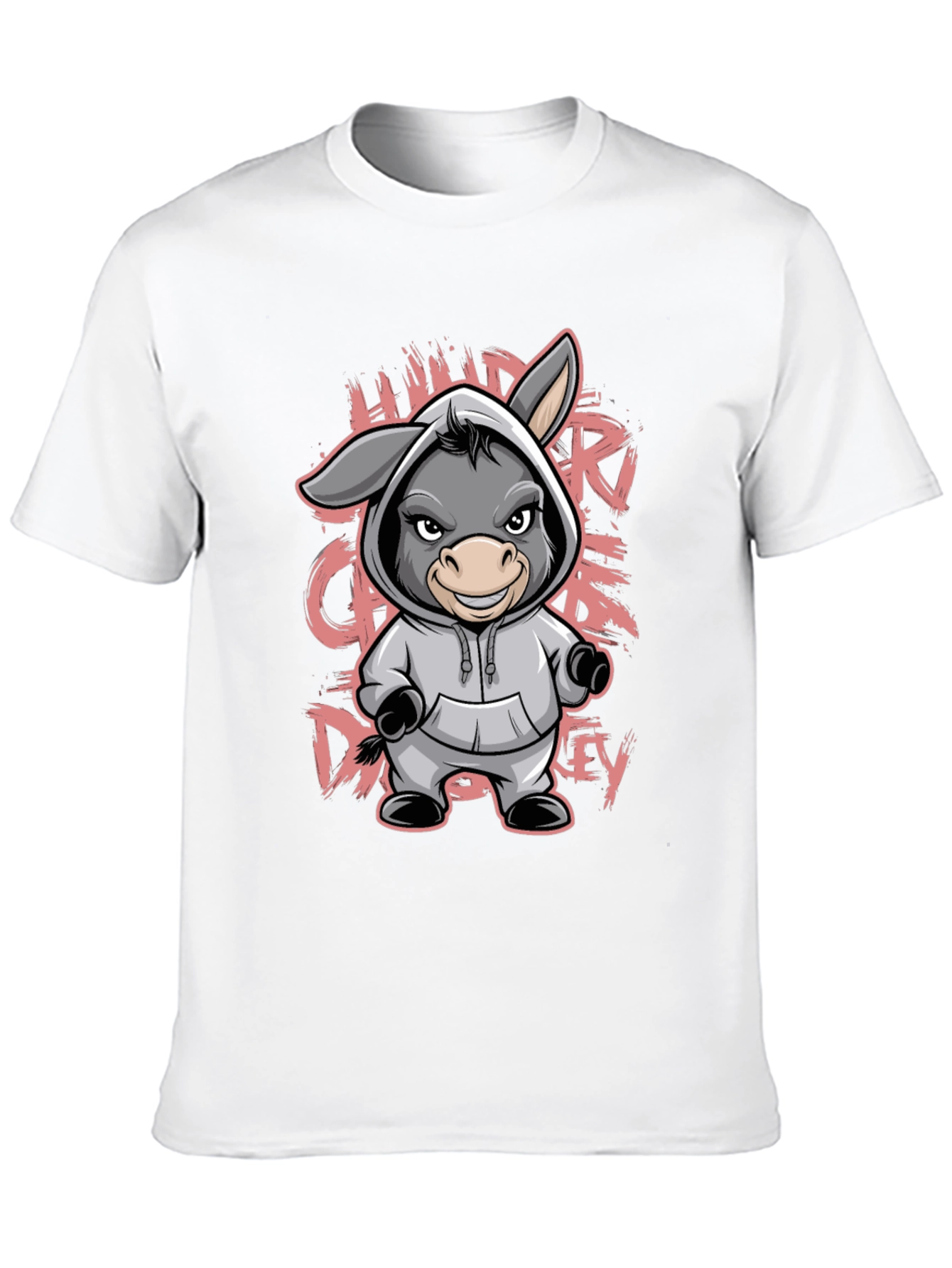 Cartoon Donkey Hoodie T-Shirt