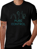 Pure Control Yoga Pose Graphic Tee - Black
