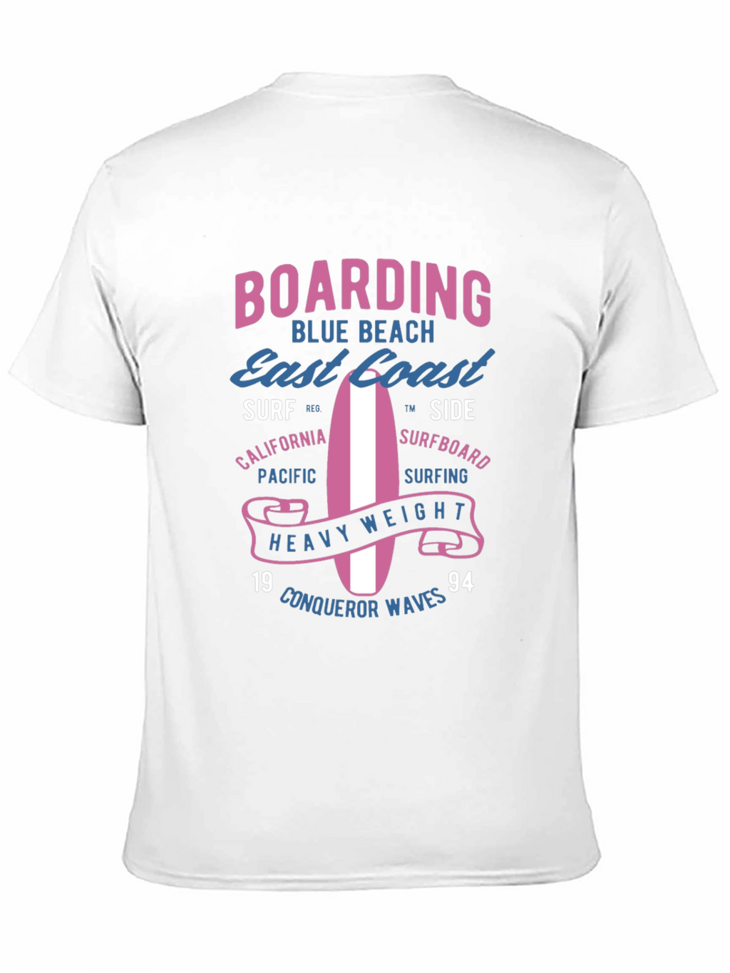 Boarding Blue Beach Graphic Tee
