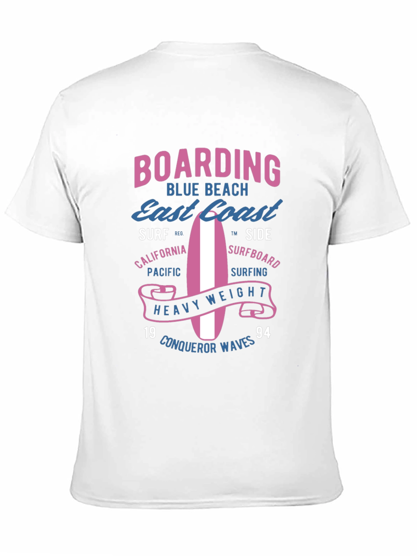 Boarding Blue Beach Graphic Tee