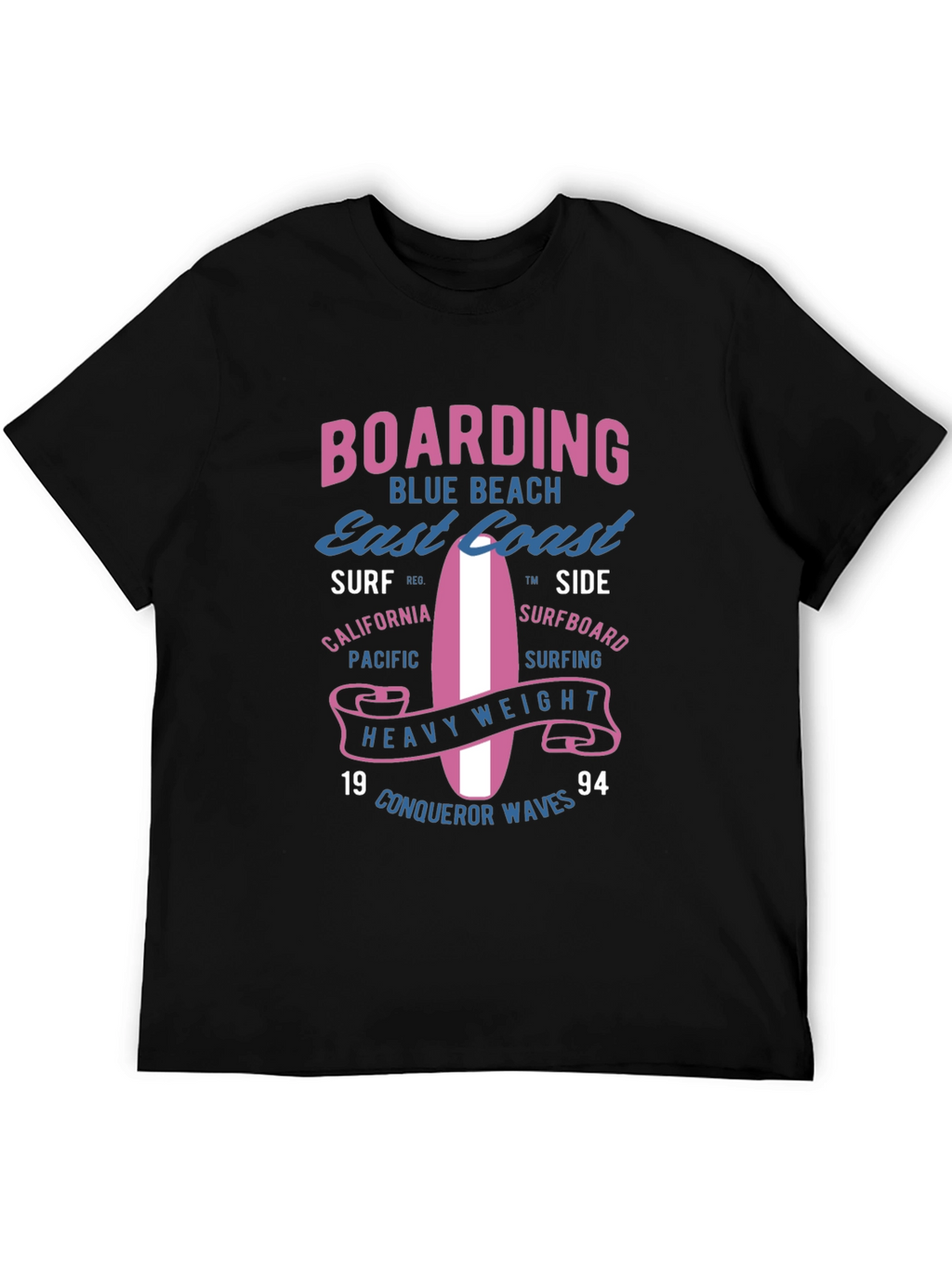 Boarding Blue Beach Graphic Tee