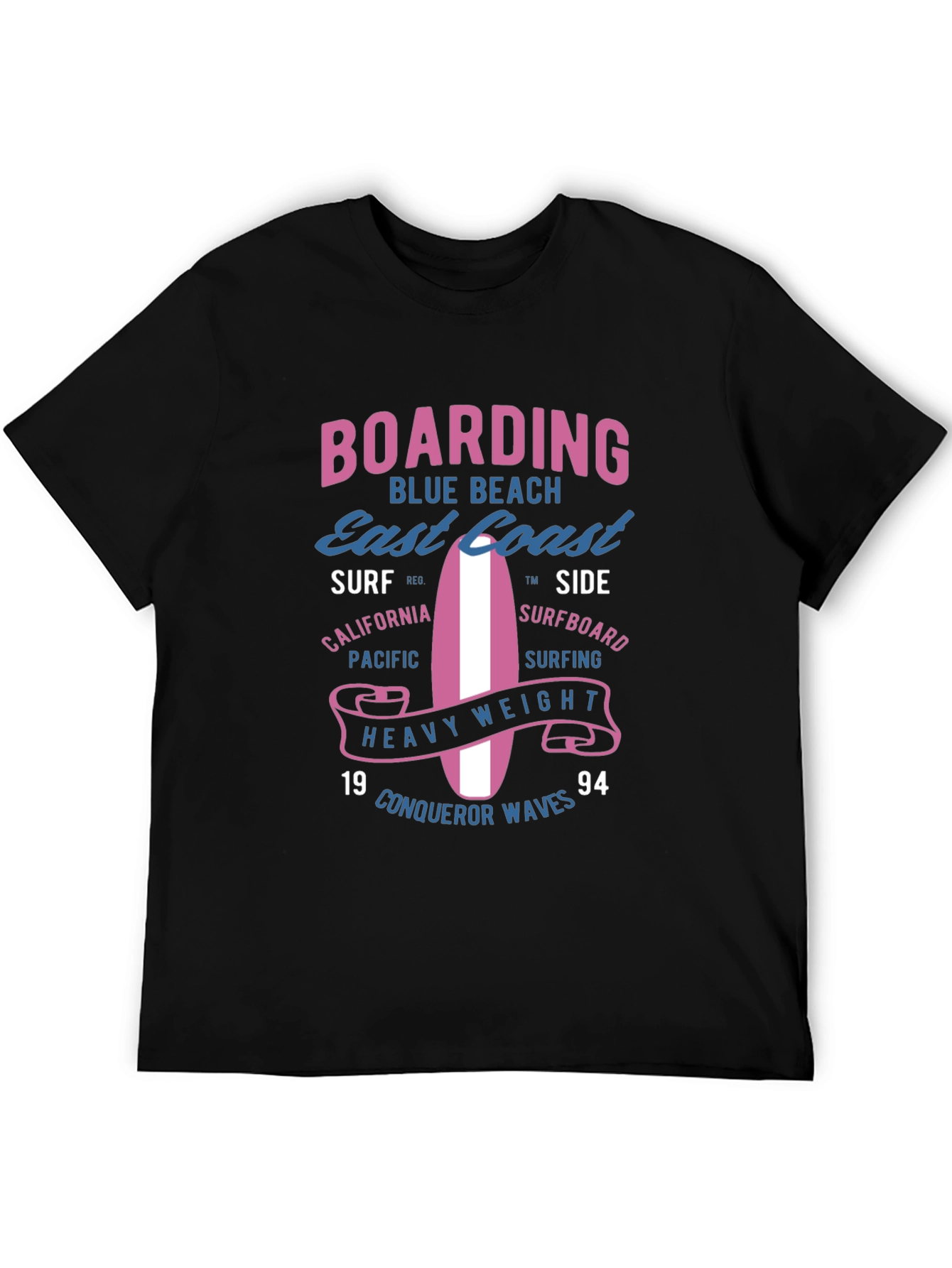 Boarding Blue Beach Graphic Tee