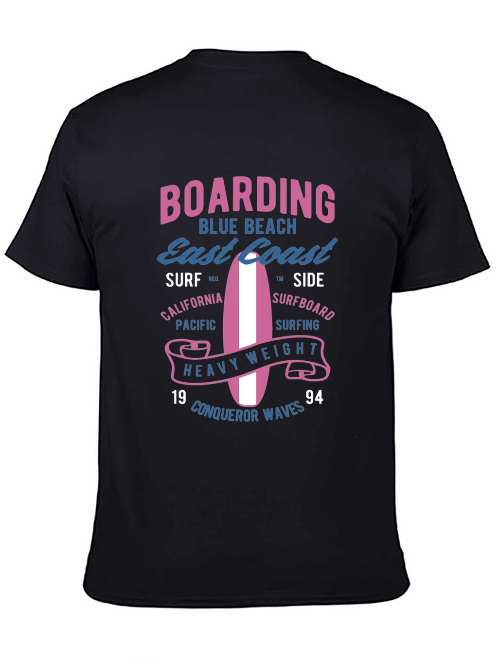 Boarding Blue Beach Graphic Tee