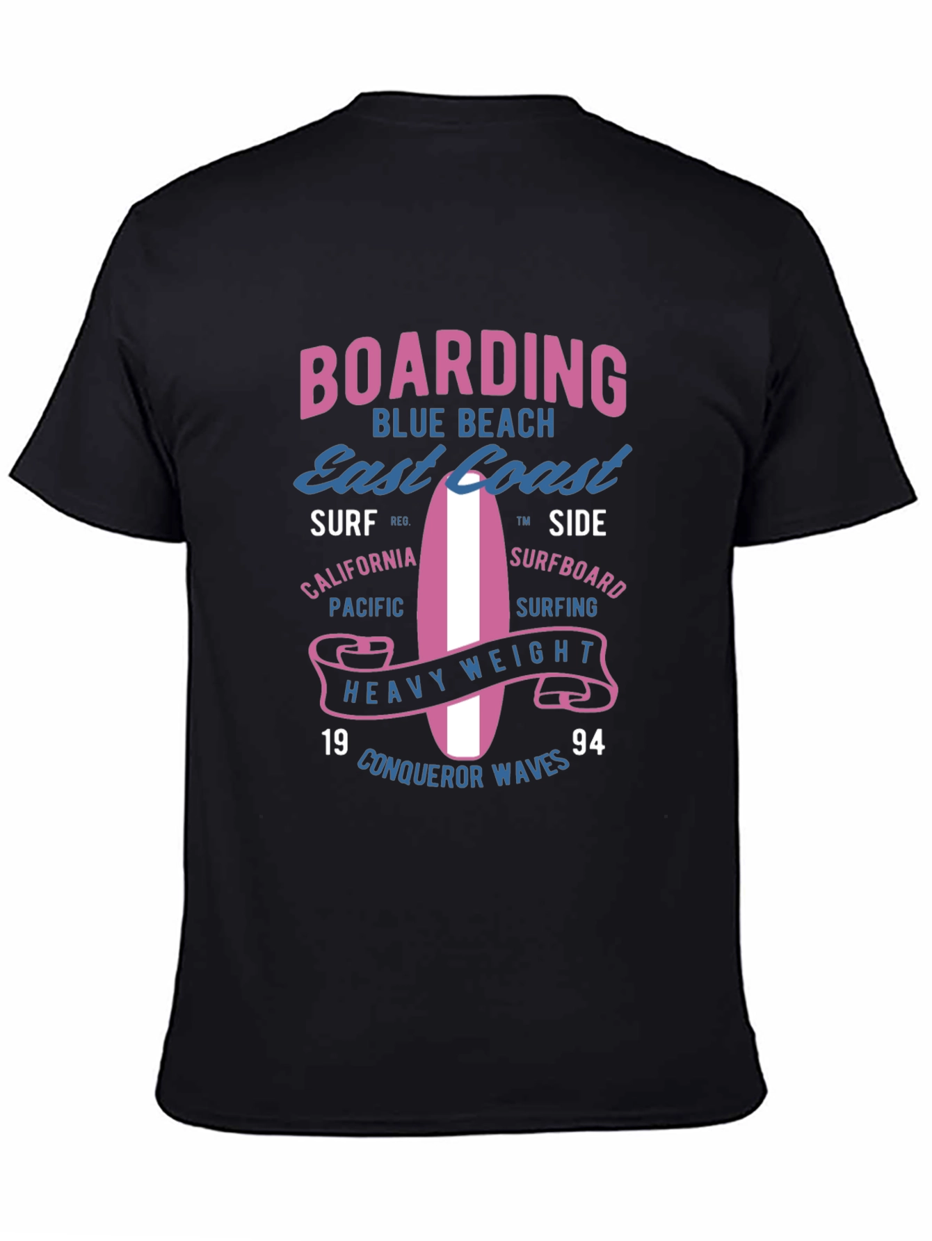 Boarding Blue Beach Graphic Tee