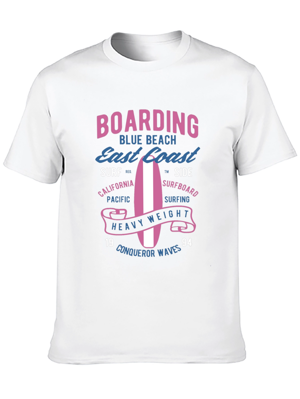 Boarding Blue Beach Graphic Tee
